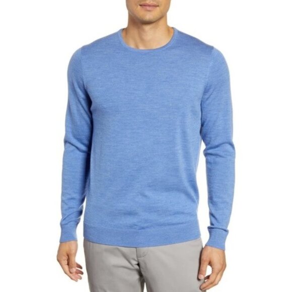 Nordstrom Men's Shop Crewneck Merino Wool Sweater - Picture 1 of 5